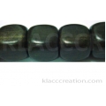 Tiger Ebony Cubes With Rounded Corner Wood Beads 15x15mm